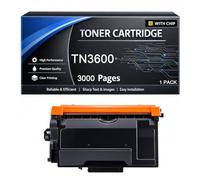 Cartucho de tóner TN3600 compatible con Brother TN 3600 TN3600 3000 páginas para HL-L5210DN HL-L5210DW HL-L5215DN HL-L6210DW HL-L6410DN HL-L6415DN MFC-L5715DN MFC-L6710DW, color negro 1 paquete