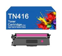 Cartucho de tóner TN416 de 4 Colores Compatible para impresoras Brother HL-L8260CDW, MFC-L8690CDW, DCP-L8410CDW, HL-L8360CDW y MFC-L8610CDW. Imprima con claridad.,TN416 -M