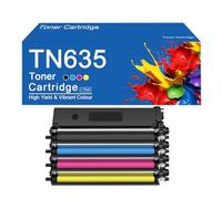 Cartucho de tóner TN635XL de Repuesto para impresoras Brother HL-L8430CDW, MFC-L8730CDW, L8930CDW, L8970CDW y EX575. Fácil de Instalar y Usar.,TN635XL-4Color