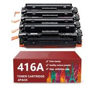 Cartucho de tóner W2020A W2030A Compatible con 416A para impresoras HP LaserJet Pro M454dw, M454nw, M454dn, M479fdw, M479dw y M479fnw, de Alta Capacidad,Set-with Chip