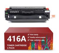 Cartucho de tóner W2020A W2030A Compatible con 416A para impresoras HP LaserJet Pro M454dw, M454nw, M454dn, M479fdw, M479dw y M479fnw, de Alta Capacidad,BK-with Chip