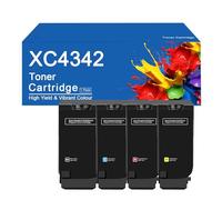 Cartucho de tóner XC4342 con Chip de Repuesto 24B7518 24B7515 24B7516 24B7517 para impresoras Lexmark XC4342 XC4352, Alto Rendimiento de 25000 páginas.,XC4342-4Color