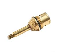 Cartucho de válvula de cuarto de vuelta para reemplazo de grifo de ducha, inserto de grifo de disco de cerámica de 3/4 pulgadas con vástago largo y alto, núcleo de bronce para mayor durabilidad