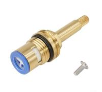 Cartucho de válvula de grifo de ducha con control de flujo de cuarto de vuelta, carcasa de cobre, núcleo de bronce, inserto de vástago largo y alto, repuesto de 20 12 pulgadas (en sentido horario)