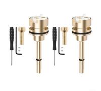 Cartucho desviador de 3 ajustes para grifos, compatible con cuerpos de válvula R11000 y R22000, construcción de latón, funcionamiento sin fugas, amarillo (dos juegos)