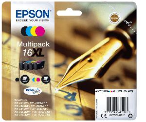cartucho epson multipack 16xl 4 colores t1636 c13t16364012