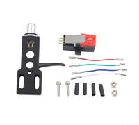 Cartucho fono magnético móvil para tocadiscos, seguimiento de 1,5 g-2 g, terminales chapados en oro, compatible con brazos en forma de S o rectos