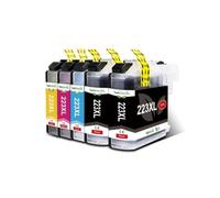 Cartucho LC223XL, Compatible con Brother, CMYK | Juego de cartuchos para impresoras DCP-J4120DW, DCP-J562DW, MFC-J480DW, J680DW y J880DW(5pcs)