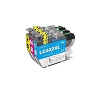 Cartucho LC422 LC422XL, Compatible con Brother, J5340DW | LC-422 LC-422XL para MFC-J5740DW MFC-J5345DW MFC-J6540DW MFC-J6940DW impresoras(3PCS)