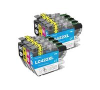 Cartucho LC422 LC422XL, Compatible con Brother, J5340DW | LC-422 LC-422XL para MFC-J5740DW MFC-J5345DW MFC-J6540DW MFC-J6940DW impresoras(8Pcs (2 set))