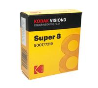 Cartucho negativo de color Kodak Super 8 VISION3 500T 7219/50'