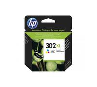 HP 302XL F6U67AE, Tricolor, Cartucho de Tinta de Alta Capacidad Original, Compatible con impresoras de inyección de Tinta DeskJet 1110,2130,3630; Envy 4520; OfficeJet 3830,4650,5220,5230