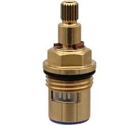 Cartucho para grifo, válvula de latón, Faucet Cartridge Ceramic Disc Valve 1/2 Inch 50mm Length 20 Teeth 7.6mm Spline Multicolor(Blue)