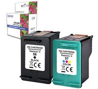 Cartucho para HP 56XL + 57XL negro color OFFICEJET 4105 Deskjet Photosmart