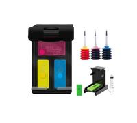 Cartucho Recargable 60XL Compatible con HP Deskjet F2480 F2420 F4480 F4580 F4280 D2660 D2530 D2560 PhotoSmart C4680(1Pack Color with Ink)