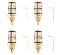 Cartucho termostático de latón para ducha 4 cartuchos termostáticos de latón for ducha y bañera, compatibles con grifos mezcladores barras