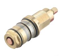 Cartucho termostático de latón para válvulas mezcladoras de ducha, carrete de control de temperatura de cobre completo, rango de 20-48 °C con anulación de seguridad de 38 °C, compatible con integrado
