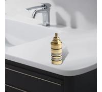 Cartucho termostático de temperatura exacta 3/4 compatible con válvula de ducha 130156 y opciones de moldura
