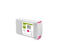Cartucho Tinta BFHH 80 Compatible con HP DesignJet 1050C 1055CM | Impresión Gran Formato, Tinta Dye, Salida Fluida, Tanque Recambio, Color Preciso(M)