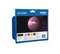 Cartucho tinta brother lc1220bkbp paquete de 4 300 paginas dcpj525w/ dcpj725dw/ dcpj925dw/ mfcj430w/ mfcj625dw/ mfcj825dw