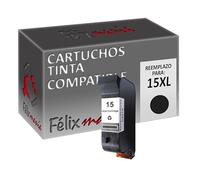 Cartucho Tinta Compatible para HP 15XL / C6615DE Negro 40ml. T69