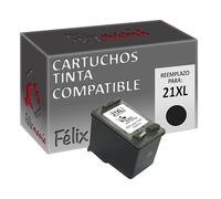 Cartucho Tinta Compatible para HP 21 XL / C9351AE Negro 20ml. T75