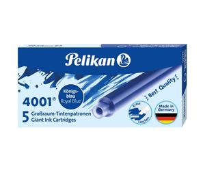 Cartucho Tinta PELIKAN 4001 TP/6 Azul, Caja x5