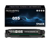 Cartucho Tóner 055, Cartuchos Tóner 055K 055C 055M 055Y para Canon i-SENSYS LBP664Cx LBP663Cdw MF746Cx MF742Cdw MF744Cdw Impresoras,Black-1 Pack