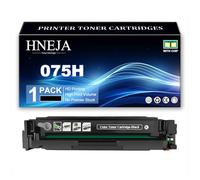 Cartucho Tóner 075H, Compatible Cartuchos Tóner 075HK 075HC 075HM 075HY para Canon MF662Cdw MF663Cdw MF664Cdw MF665Cdw MF667Cdw LBP646Cdw LBP647Cdw Impresoras,Black-1 Pack