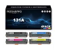 Cartucho Tóner 131A | CF210A CF211A CF212A CF213A Cartuchos Tóner para HP M251n M251nw M276n M276nw Impresoras,4 Colors-1 Pack