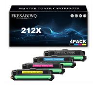 Cartucho Tóner 212X para HP M555x M578f M578c M578z M554dn M555dn M578dn | Alto Rendimiento W2120X W2121X W2122X W2123X Cartuchos Tóner Repuesto,4 Colors-1 Pack