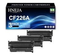 Cartucho Tóner 26A, Compatible Cartuchos Tóner Negro CF226A para HP M402n M402dn M402dw M426dw M426fdn M426fdw Impresoras,Black-3 Pack