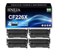 Cartucho Tóner 26X, Compatible Cartuchos Tóner Negro CF226X para HP M426dw M426fdn M426fdw M402n M402dn M402dw Impresoras,Black-4 Pack
