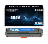 Cartucho Tóner 305A, Cartuchos Tóner CE410A CE411A CE412A CE413A para HP M351 M375nw M451nw M451dn M451dw M475dn M475dw Impresoras,Cyan-1 Pack
