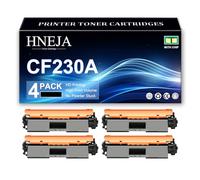 Cartucho Tóner 30A, Cartucho Tóner Negro Compatible CF230A para HP M203dw M203dn M227fdw M227sdn Impresoras,Black-4 Pack