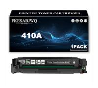 Cartucho Tóner 410A, Cartuchos Tóner Compatibles CF410A CF411A CF412A CF413A para HP M377dw M452nw M452dw M452dn M477fdw M477fnw M477fdn Impresoras,Black-1 Pack