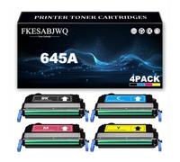 Cartucho Tóner 645A, Compatibles C9730A C9731A C9733A C9732A | para HP 5500 5500n 5500dn 5500dtn 5500hdn 5550 5550n 5550dn 5550dtn 5550hdn Impresoras,4 Colors-1 Pack