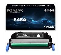 Cartucho Tóner 645A para HP 5500 5500n 5500dn 5550 5550n 5550dn Impresoras | Cartuchos Tóner C9730A C9731A C9733A C9732A, Compatibles 5500dtn 5550dtn 5550hdn 5500hdn,Black-1 Pack