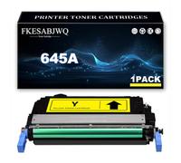Cartucho Tóner 645A para HP 5500 5500n 5500dn 5550 5550n 5550dn Impresoras | Cartuchos Tóner C9730A C9731A C9733A C9732A, Compatibles 5500dtn 5550dtn 5550hdn 5500hdn,Yellow-1 Pack