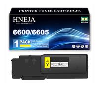 Cartucho Tóner 6600 / 6605, Cartuchos Tóner Compatibles 106R02248 106R02245 106R02246 106R02247 para Xerox Phaser 6600 Impresoras, para Xerox WorkCentre 6605N 6605DN Impresoras,Yellow-1 Pack