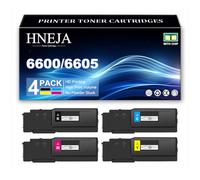 Cartucho Tóner 6600 / 6605, Cartuchos Tóner Compatibles 106R02248 106R02245 106R02246 106R02247 para Xerox Phaser 6600 Impresoras, para Xerox WorkCentre 6605N 6605DN Impresoras,4 Colors-1 Pack