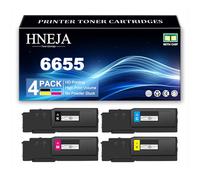 Cartucho Tóner 6655, Cartuchos Tóner Compatibles 106R02747 106R02744 106R02745 106R02746 para Xerox WorkCentre 6655 6655i Impresoras,4 Colors-1 Pack