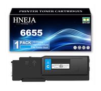 Cartucho Tóner 6655, Cartuchos Tóner Compatibles 106R02747 106R02744 106R02745 106R02746 para Xerox WorkCentre 6655 6655i Impresoras,Cyan-1 Pack