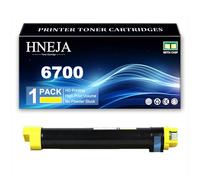 Cartucho Tóner 6700, Cartuchos Tóner Compatibles 106R01510 106R01507 106R01508 106R01509 para Xerox Phaser 6700 6700N 6700DN 6700DT 6700DX Impresoras,Yellow-1 Pack
