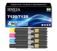 Cartucho Tóner 7120, Compatible Cartuchos Tóner 006R01453 006R01456 006R01455 006R01454 para Xerox WorkCentre 7120 7220 7125 7225 Impresoras,4 Colors-1 Pack