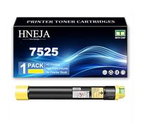 Cartucho Tóner 7525, Cartuchos Tóner Compatibles 006R01513 006R01516 006R01515 006R01514 para Xerox WorkCentre 7825 7830 7835 7845 7855 7970 7525 7530 7535 7545 7556 Impresoras,Yellow-1 Pack