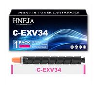 Cartucho Tóner C-EXV34, Cartuchos Tóner Compatibles 3782B002AA 3783B002AA 3784B002AA 3785B002AA para Canon ImageRUNNER Advance C2020 C2025 C2030 C2220 C2225 C2230 Impresoras,Magenta-1 Pack