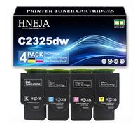 Cartucho Tóner C2325dw, Cartuchos Tóner Compatibles C242XK0 C242XC0 C242XM0 C242XY0 para Lexmark MC2325adw MC2425adw MC2535adwe MC2640adwe C2325dw C2425dw C2535dw Impresoras,4 Colors-1 Pack