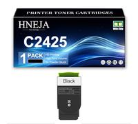 Cartucho Tóner C2425, Cartuchos De Tóner Compatibles C242XK0 C242XC0 C242XM0 C242XY0 para Lexmark C2325 C2425 MC2325 MC2425 MC2535 MC2640 Impresoras,Black-1 Pack