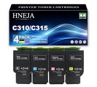 Cartucho Tóner C310 C315, Cartuchos Tóner Compatibles 006R04364 006R04365 006R04366 006R04367 para Xerox C310 C310DNI C310DNIM C315 C315DNI C315DNIM Impresoras,4 Colors-1 Pack